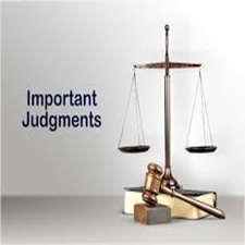 Important Judgements